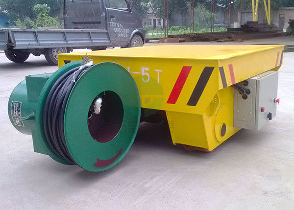 Heavy Duty Cable Drum Power Motorized Transfer Trailers Mold Transport Flat Rail Trolley Transformer Plant