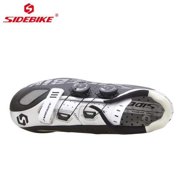 EVA Insole Mens MTB Cycling Shoes Shockproof Lightweight Black And Silver Color