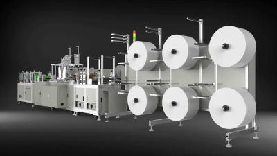 Low Noise N95 Mask Making Machine , 4 Ply Face Mask Manufacturing Machine