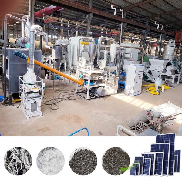 custo Eficiência Instalação de reciclagem de folhas de células de painéis solares para painéis fotovoltaicos usados
