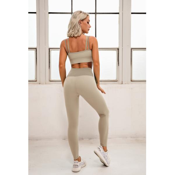 Женщин логотипа изготовителя фабрики OEM йога изготовленных на заказ сексуальная покрывает двойной бюстгальтер спорт плечевого ремня