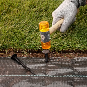 6 x 33 feet Sheet Woven Weed Control Fabric - Stabilized Black Heavy Duty 3 oz/yd² Landscape Ground Cover Membrane