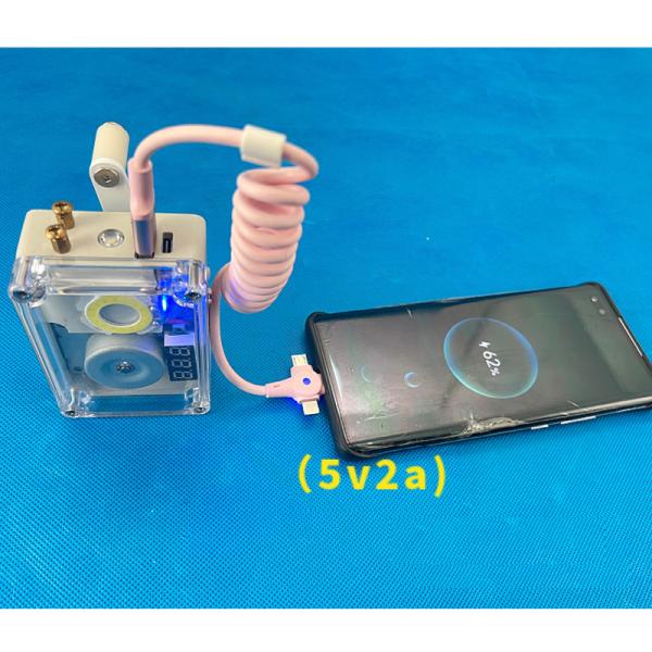 5V 2A 10W Portable Hand Crank Charge Generator Cellphone Charger Outdoor Emergency Power Supply Lighting Ignition