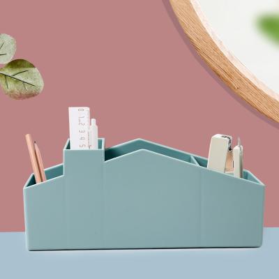 Desktop PP Mobile Phone Rack Small Pen Plastic Makeup Organizer