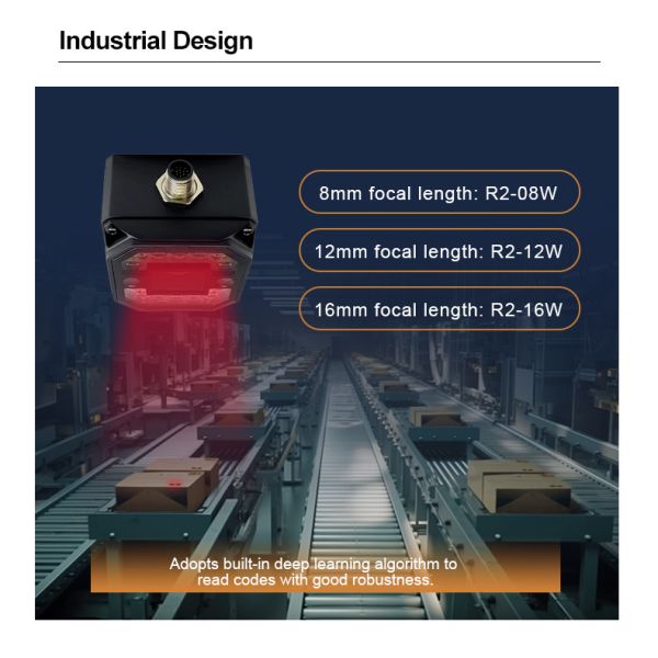4MP Industrial Barcode Reader | Global Shutter CMOS Scanner IP67