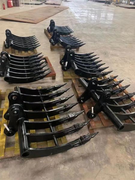 Máquina escavadora Rake Bucket For Mini Escavadora Cat da fundição de aço 320 PC200