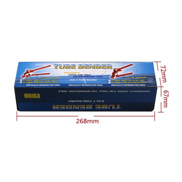 3 in 1 Manual Tube Bender for 6mm 8mm 10mm Copper Tubing, Metric & Imperial Three Groove Pipe Bending Tool