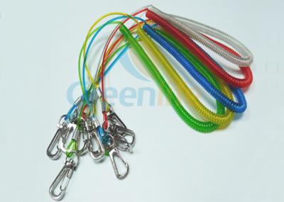 Fashion PU Coated Fishing Rod Lanyard Colored Stainless Steel Extended 3M