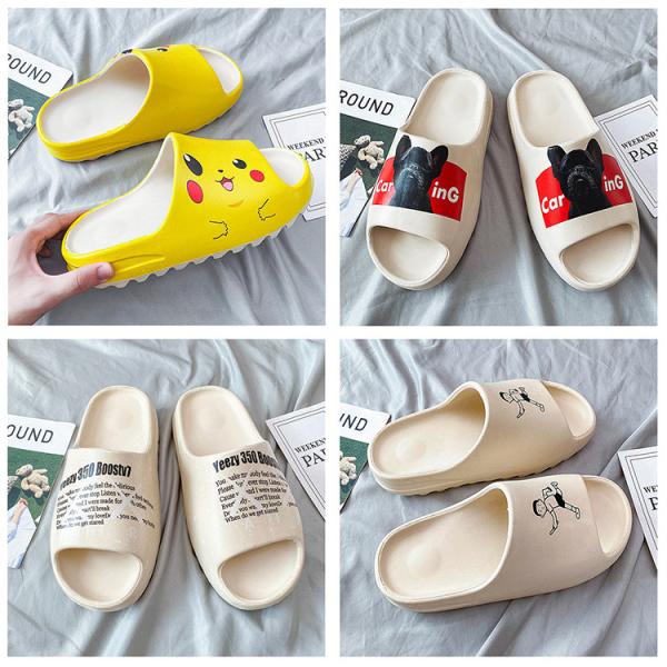 OEM Ethylene Vinyl Acetate Summer Beach Cartoon Women Yezzy Slides