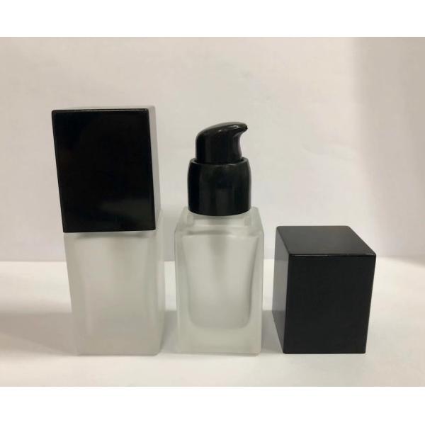 Макияж упаковывая квадратные бутылки учреждения/бутылки насоса косметические подгонял логотип и краску