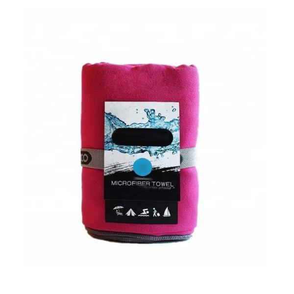 Toalha suada Rápido-seca por atacado de Microfiber da aptidão do curso com Mesh Bag