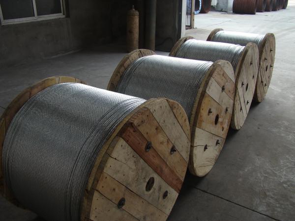 Low Stress 1.0-4.8mm Gauge Galvanized Steel Wire Cable For Atomic Reactor Buildings