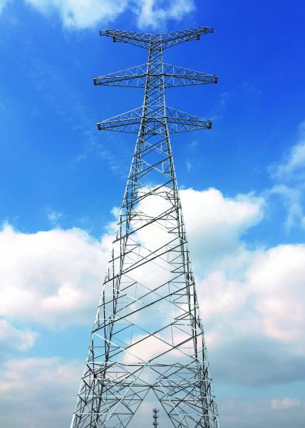 Hot Dip Galvanized Steel Transmission Tower For Electricity Transmission Line