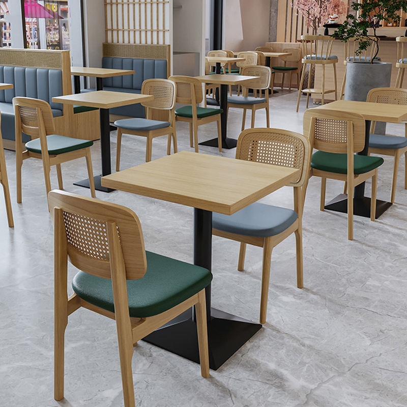 Modern Design PU Leather Restaurant Furniture Set Customizable Commercial Dining Furniture