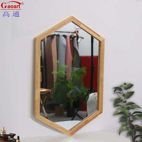 Современный дизайн стиль деревянная рама Древняя арка Декорация стены Зеркало для гостиной