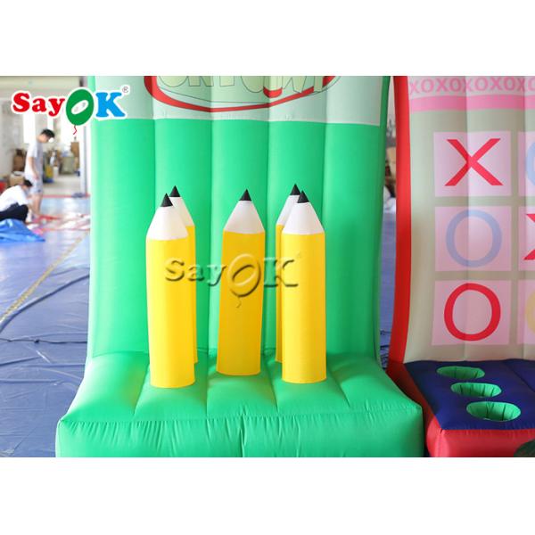 Раздувная задворк 4 на открытом воздухе игр в 1 игре раздувного кольца карандаша бросая