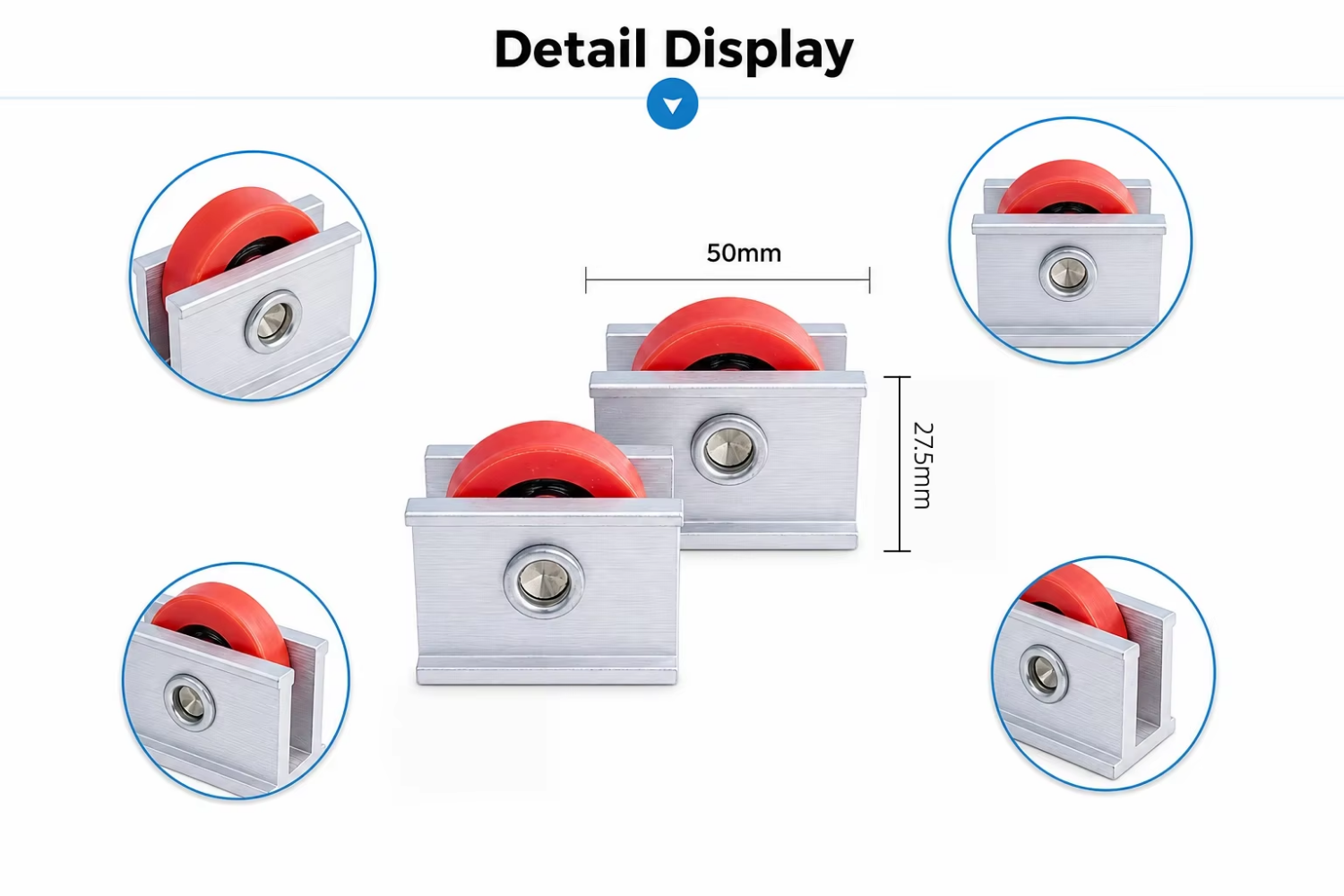 UPVC Window Fit Single Wheel Type Factory Direct Sliding Door Roller and Window Roller for Hardware Wholesale