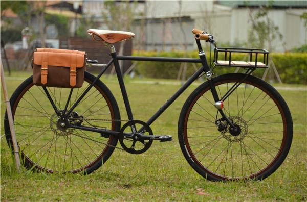 V brake colorful hi-ten steel  26/28 size elegant retro city bike with basket made in China