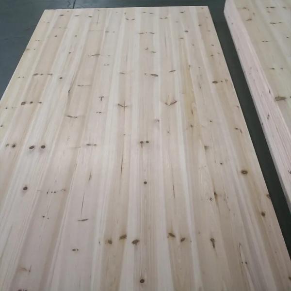 Fabrica de venta caliente de tablas de madera de abeto chino tablas de muebles de madera de borde de abeto personalizado