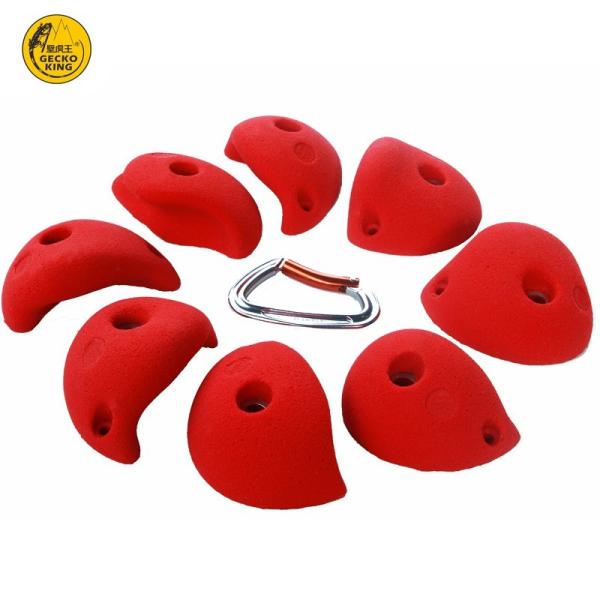 CE Certified M Size Rock Climbing Holds for Climbing Walls in Blue Color and Suitable