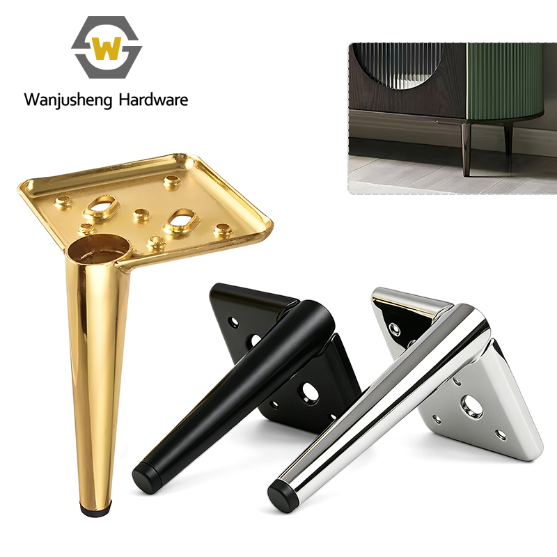 Thickened L-shaped Metal Sofa Legs Light Luxury Support Feet for Chairs and Coffee Tables Cabinet Hardware Fittings
