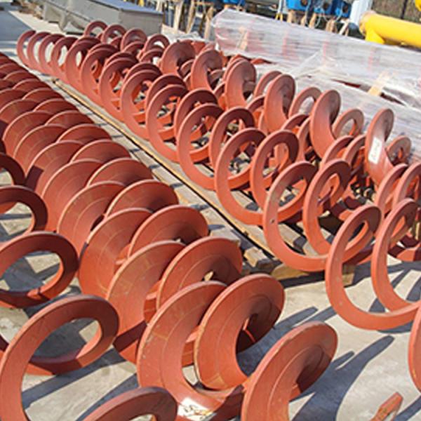Screw Conveyor Sludge Treatment Sus316L Flight Blade Acid Resistance