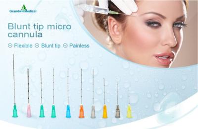 Fine Medical Sterile Cannula Piercing Needles For Syringe Dermal Filler