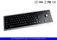 Teclado alto do metal do preto da Vândalo-Prova de aço inoxidável com 64 chaves