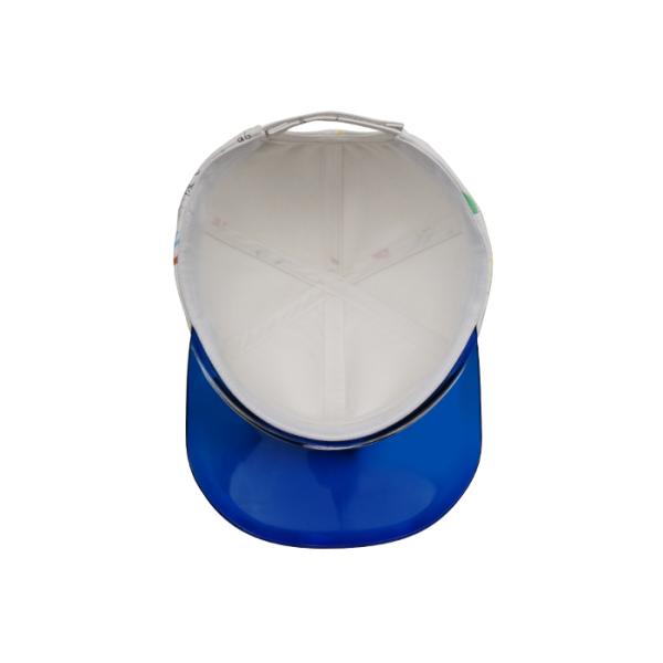 White PU Sports Dad Hats Cartoon printing and Transparent brim Adjustable for unisex