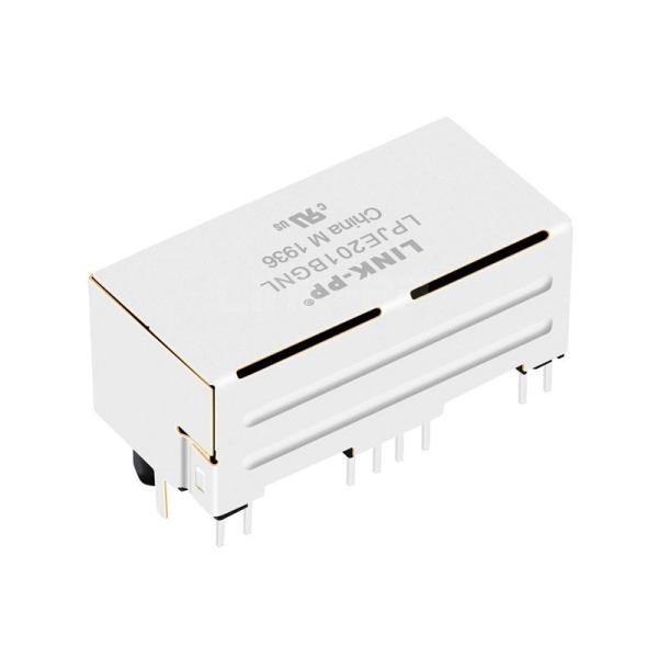 LPJE201BGNL Tab Down Yellow/Green LED 1X2 Port RJ45 Magnetic Jack without Integrated Magnetics