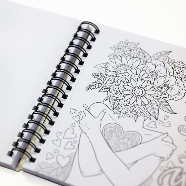 Non Toxic Coloring Book Printing Full Color Lay Flat Coloring Book