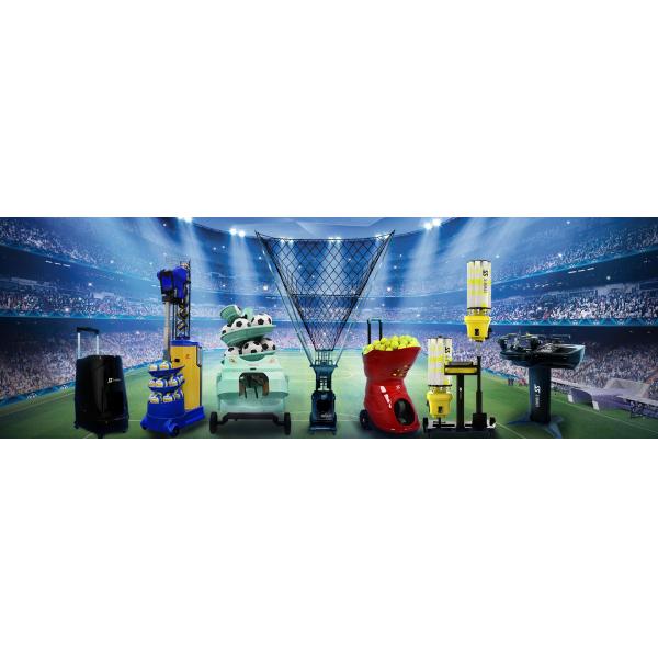 Três linha equipamento de tiro inteligente de formação da máquina de jogo da bola de tênis