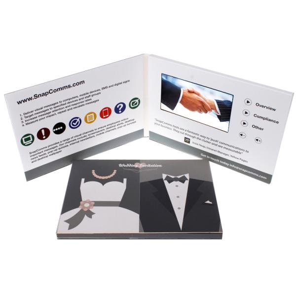 Tarjeta de visita de vídeo LCD personalizada Tipo de tarjeta de folleto de vídeo LCD Perfecto para la estrategia de marketing B2B