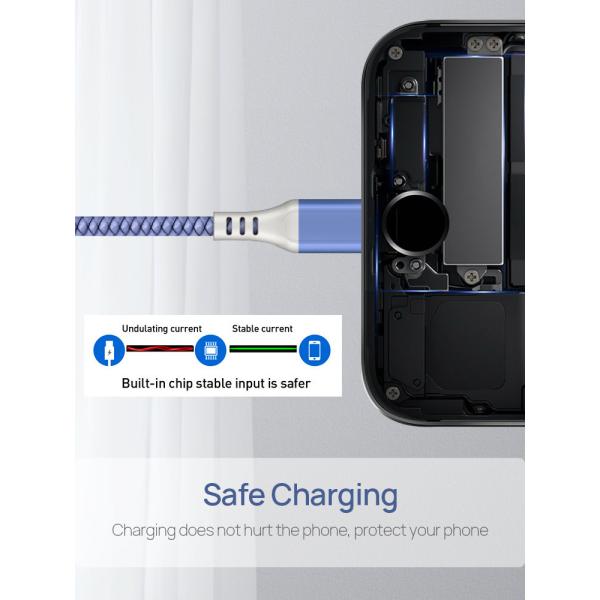 Slim SGS USB Lightning Charging Cable PD Fast Charging