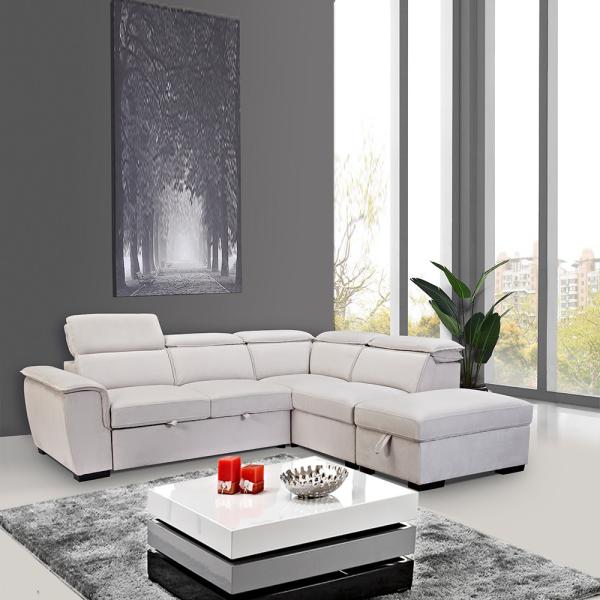 L Shape Antiwear Luxury Corner Sofa Multifunctional Practical