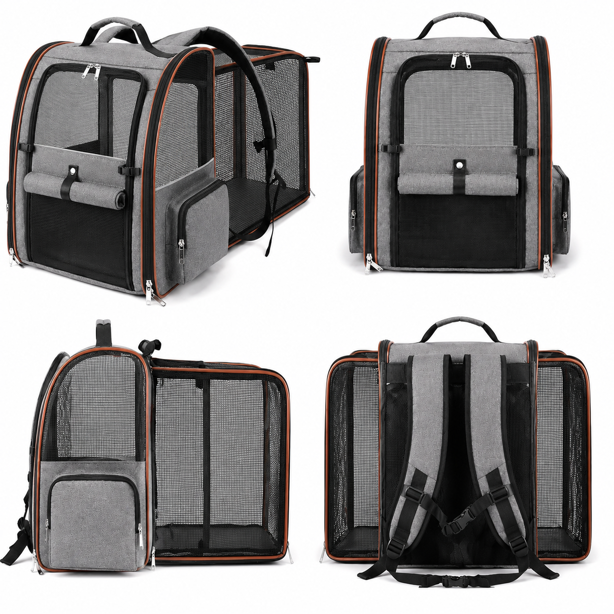 Cat Backpack Carrier for Travel and Hiking, Expandable Pet Carrier Backpack with
