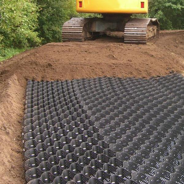 Plastic Geocell Paved Grid Black HDPE Geocell For Soft Basement Reinforcement Gravel Stabilizer Geocell In Road Construction