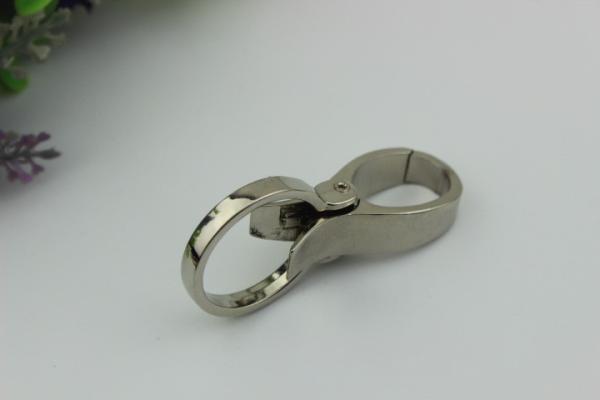 Galvanized accessories multi-color 1 inch metal round shape zinc plated snap hook for handbags