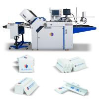 Machine à plier des dépliants pharmaceutiques de grand format avec détection de traînées de papier pour l'industrie pharmaceutique