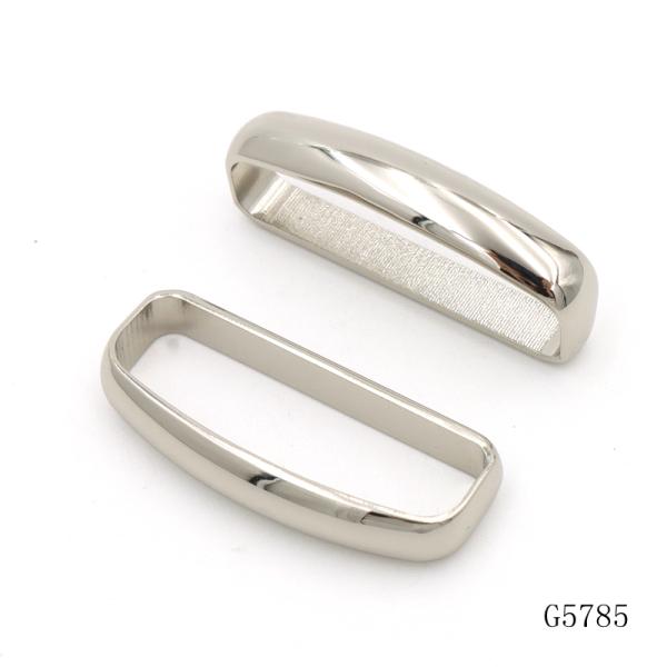 Nickel Plated Metal Belt Loop Luxury Belt Loop Accessories Silver Gold