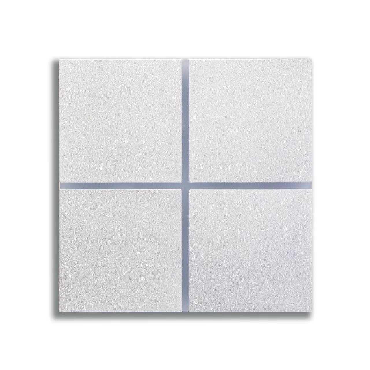 Smart Touch Panel Aluminum Zigbee Modbus RS485 IP21 Rated 1000W Max Power Wall Light Switch for High-end Hotel/Villa Projects