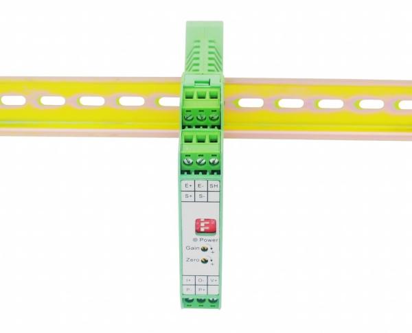 35mm DIN Rail Mount Load Cell Signal Amplifier -10-10V 4-20mA