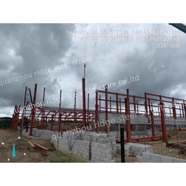 Light Steel Structure Building Warehouse , Industrial Steel Fabricated Building