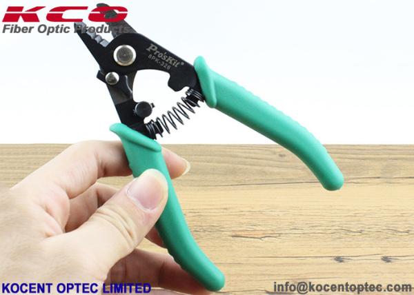 Tri Hole Fiber Optic Tools , Fiber Optic Cable Stripper 148mm Size FTTH CATV Application