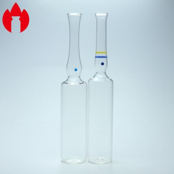 Фармацевтические стеклянные ампулы печатают, контейнер ампулы прозрачный/цвет Брауна