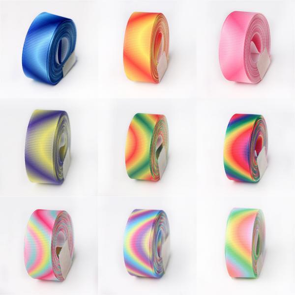 25mm Grosgrain Ribbon with Moire Expressions Fabric made of 100% Polyester