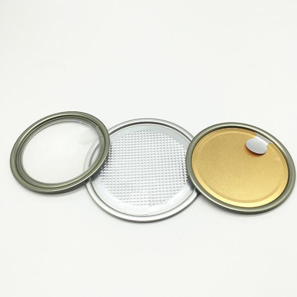 Disposable Metal Mason Jar Lids , Lids Caps 300 73mm Aluminum Paste Coating