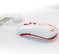 Computer Wired Mouse Fashion Apple Design 4Keys With DPI Speed Change / KolorFish