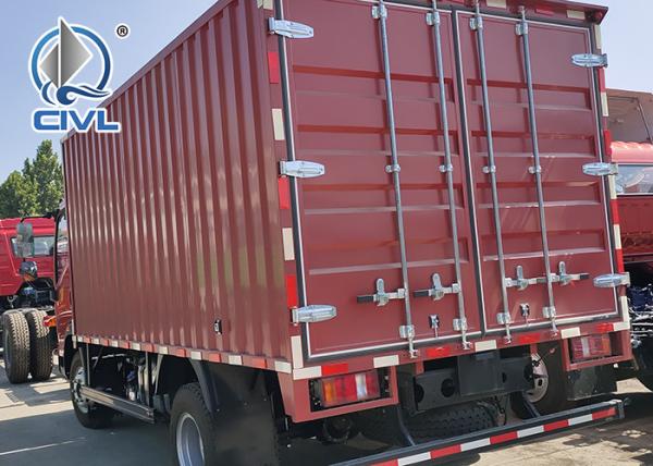 Sinotruk 3-5 Tons HOWO Light Duty Commercial Trucks 6 Tires Van Cargo Truck 3-6ton load capacity