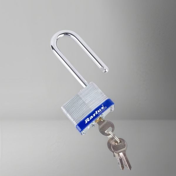 Rarlux Manufacturer Wholesale Custom Shackle Length Industrial Safety Anti-cut Duty Steel Padlock Waterproof Laminated Padlock